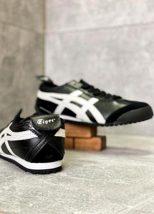 Мужские кроссовки  asics onitsuka tiger mexico black and white3 фото