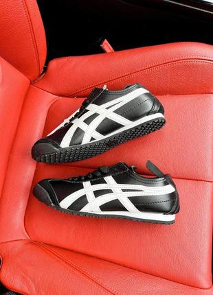 Мужские кроссовки  asics onitsuka tiger mexico black and white9 фото