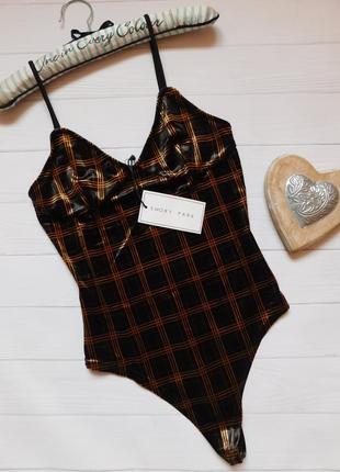 Боди бархатное emory park размер м