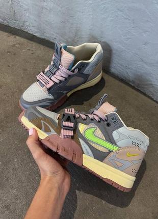 Кроссовки nike air trainer 1 utility grey/pink