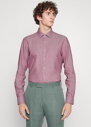 Сорочка\рубашка tommy hilfiger tailored slim fit honeycomb shirt