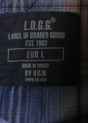 Рубашка котонова розмір l logg плечі-473 фото