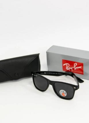 Стильные очки от солнца ray ban wayfarer унисекс,универсальные  антибликовые очки поляризованные uv4007 фото