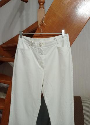 Белые джинсы хлопок, лен, эластан3 фото