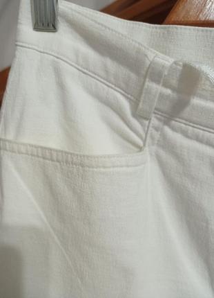 Белые джинсы хлопок, лен, эластан4 фото