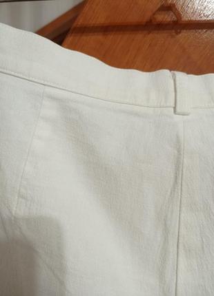 Белые джинсы хлопок, лен, эластан8 фото