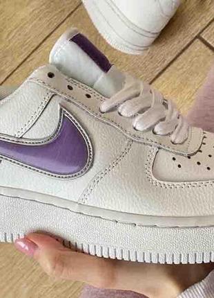 Женские кроссовки  nike air force 1 low jewel "white/purple"