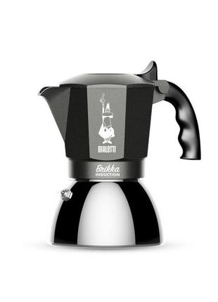 Кофеварка гейзерная bialetti brikka induction на 4 чашки (170 мл.)