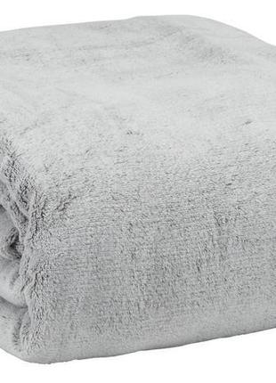 Сірий плед 220х200 см фліс