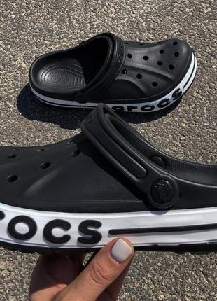 Crocs black logo