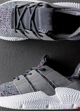 Мужские кроссовки  adidas prophere "grey solar red"