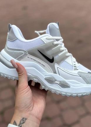 Женские белые кроссовки nike air. летние кроссовки для девушки с сеткой 39р (25 см)3 фото