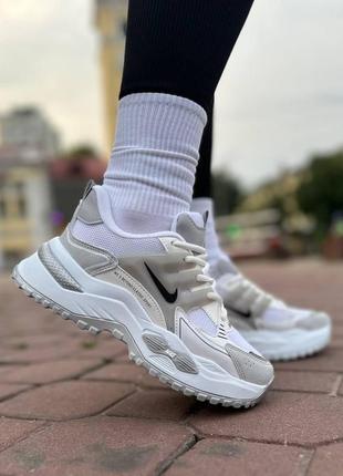 Женские белые кроссовки nike air. летние кроссовки для девушки с сеткой 39р (25 см)5 фото