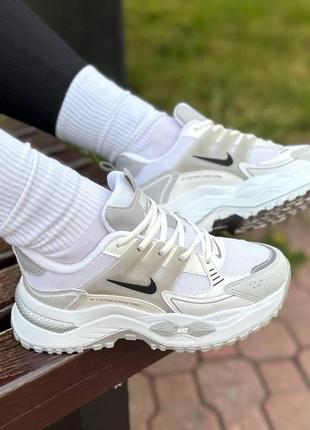 Женские белые кроссовки nike air. летние кроссовки для девушки с сеткой 39р (25 см)10 фото