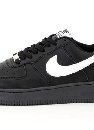 Мужские кроссовки  tre nike air force 1 black white low