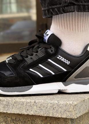 Мужские кроссовки  adidas zx 800 black white