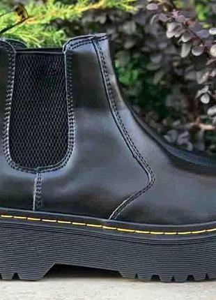 Ботинки женские dr. martens - platform chelsea