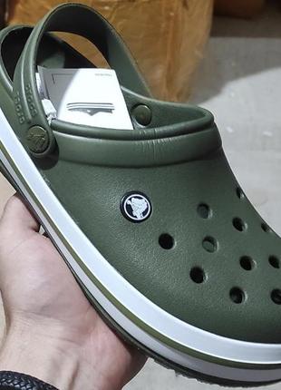 Чоловічі / жіночі шльопанці  crocs haki