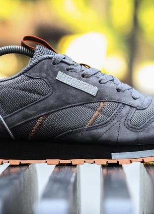 Мужские кроссовки  reebok classic grey orange