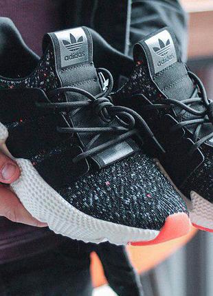 Женские кроссовки  adidas prophere core black/solar/red