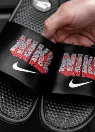 Nike benassi black red