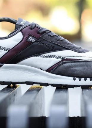 Reebok classic leather legacy grey white bordo