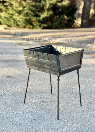 Мангал чемодан. 6 шампуров. мангал складной 2мм на 6 шампуров