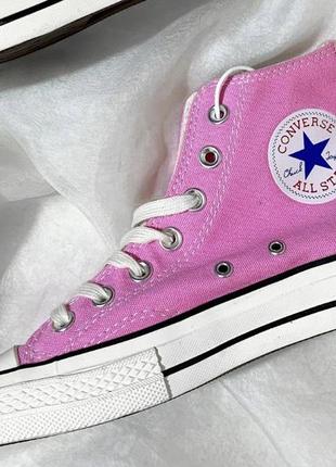 Женские кроссовки  converse chuck 70 classic high top pink1 фото