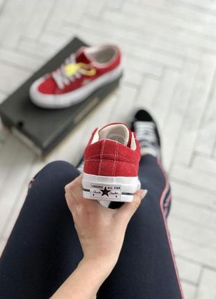 Кеды конверсы женские  converse low red 1 2