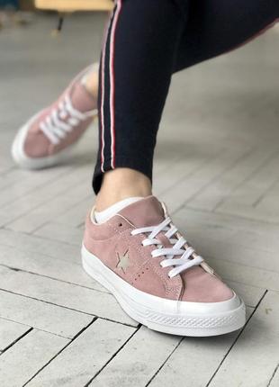 Кеди конверси жіночі  converse low pink