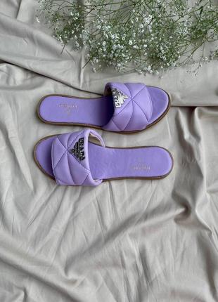 Женские кроссовки   prada slides purple5 фото