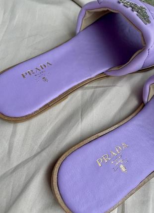 Женские кроссовки   prada slides purple3 фото