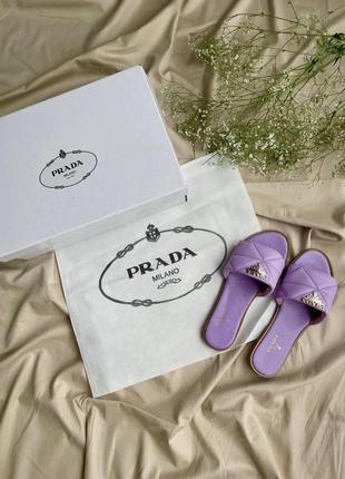 Женские кроссовки   prada slides purple8 фото