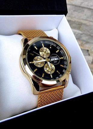 Годинник чоловічий tissot/тісот наручний годинник чоловічий на ремінці класичний годинник кварцевий годинник + подарункова коробка