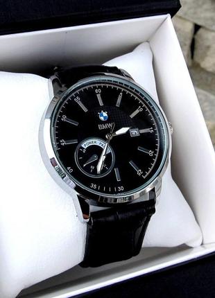 Часы мужские bmw наручные часы мужские классические часы с кожаным ремешком кварцевые часы+подарочная коробка2 фото