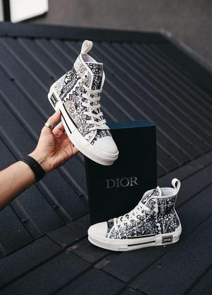 Dior b23 sneakers high black white