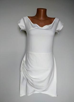 Облегающее платье с запахом с спереди драпировка missguided 14(42)2 фото