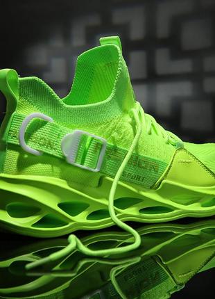 Кроссовки "fashion sport." женские спортивные, зеленого цвета размер 39