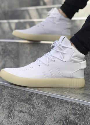 Adidas tubular invader white2 фото