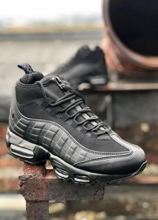 Мужские кроссовки  nike air max 95 sneakerboot black2 фото