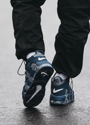 Мужские кроссовки  nike air more uptempo blue5 фото