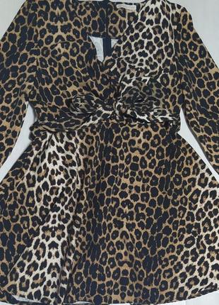 Платье леопардовый принт 46