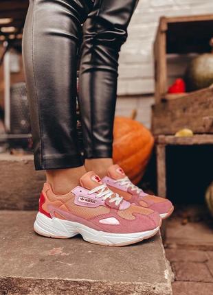 Женские кроссовки  adidas falcon pink5 фото