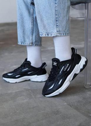 Мужские кроссовки  adidas ozweego celox black white 24 фото