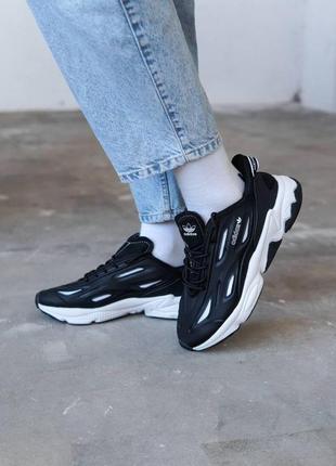 Мужские кроссовки  adidas ozweego celox black white 210 фото