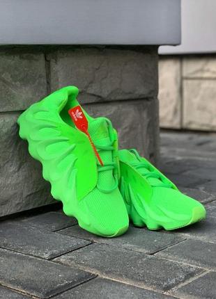 Мужские кроссовки  adidas yeezy 451 neon green2 фото