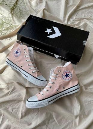 Кеди жіночі converse chuck taylor all star hi peach конверс