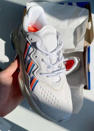 Женские кроссовки  adidas ozweego adiprene pride white colour8 фото