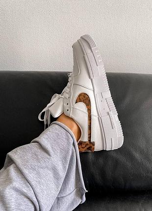 Женские кроссовки  nike air force 1 pixel se leopard