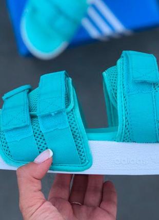 Женские / мужские сандали  adidas adilette sandal mint1 фото